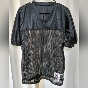 NWOT Alleson Athletic Black Mesh Practice Football Jersey
